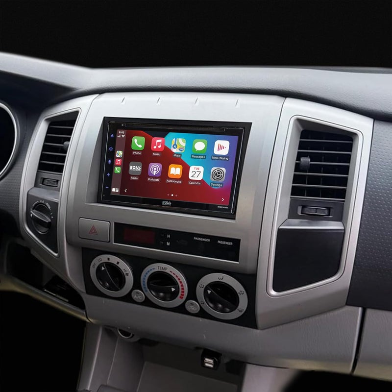 Scosche Dash Kit for 2009-Up Toyota Tacoma Double Din Kit Color Matched Light Silver - Image 5