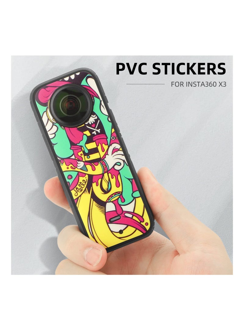 SYOSI Skin Decal for Insta360 One x3 Waterproof Action Camera for Insta 360 Sticker Wrap Protection Combo Accessories - Image 4