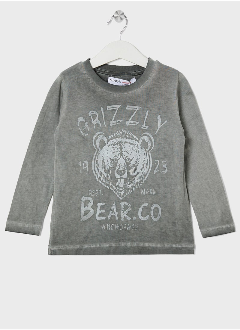 مينوتي GRIZZLY BEAR L/S TOP ASSORTED A3 PAK  - Image 1