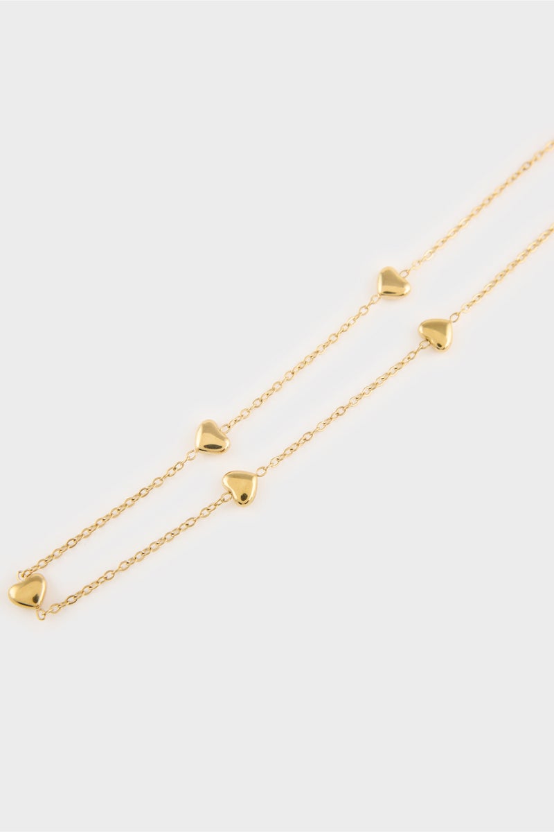 DeFacto Gold Woman Woman Gold 2 Piece Steel Necklace Casual - Image 4