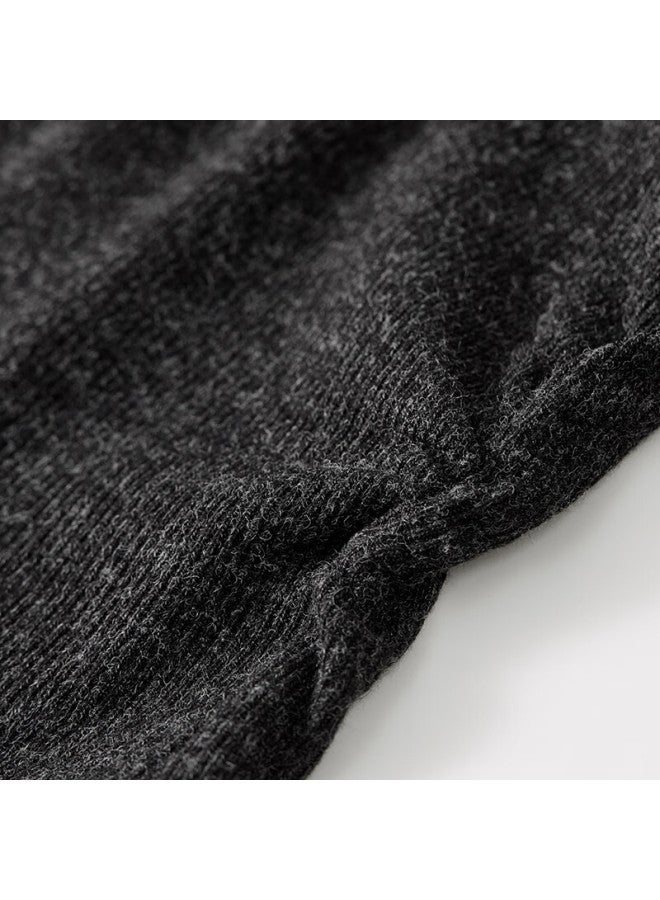 Sentubila Lazy Style Knitted Sweater Set Women Autumn Winter Fake Two-piece Slimming Top And Skirt Set Dark Gray S - Image 4