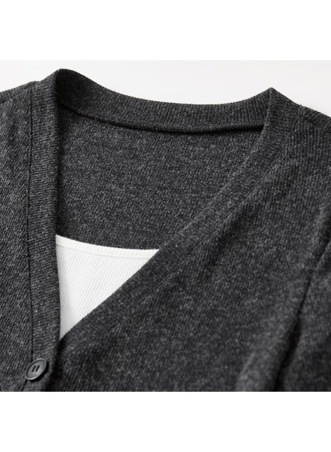 Sentubila Lazy Style Knitted Sweater Set Women Autumn Winter Fake Two-piece Slimming Top And Skirt Set Dark Gray S - Image 3