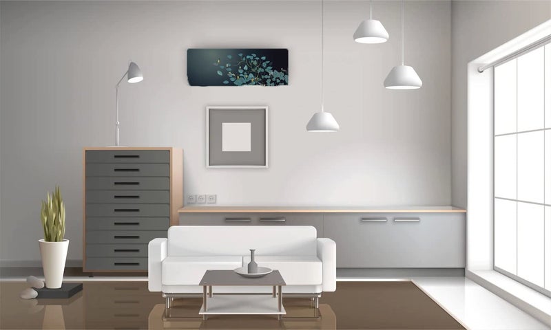 Ameedarshan Polyester Printed Air Conditioning Dust Cover Folding Designer Ac Cover For Indoor Split Ac (97 X 31 X 21) (Am_ Green Pan) - Image 5