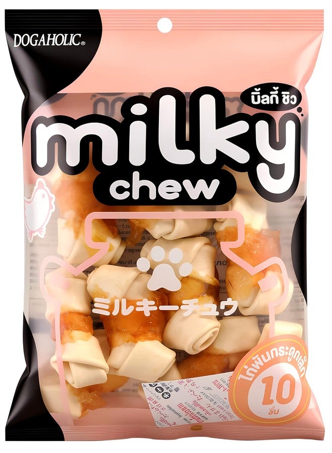 Rena Dogaholic Milky Chews Combo - Knotted Bone & Chewy Stick Dog Treats, High-Protein, Dental Care Snacks for Dogs, Tasty Reward for All Breeds - Image 2
