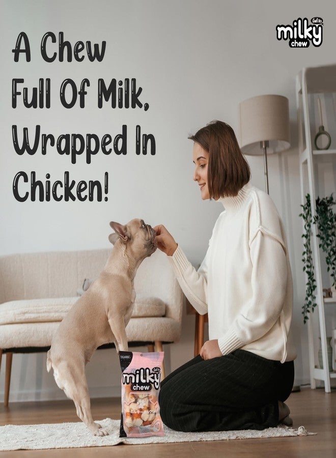 Rena Dogaholic Milky Chews Combo - Knotted Bone & Chewy Stick Dog Treats, High-Protein, Dental Care Snacks for Dogs, Tasty Reward for All Breeds - Image 5