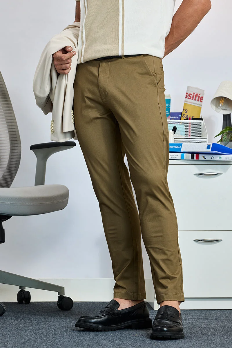 SNITCH تشينو بقصة ضيقة مطاطية