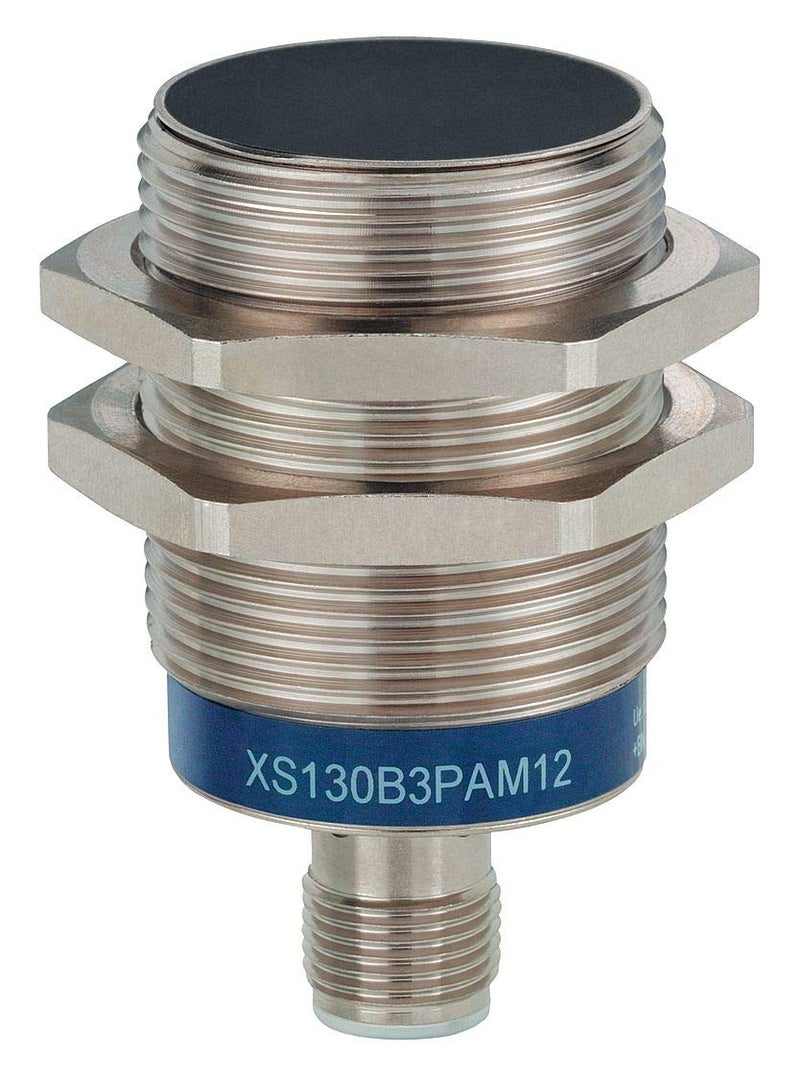 حساسات XS630B1PAM12 سلسلة عالمية حساس قرب استقرائي، متعدد الوظائف، جسم معدني بقطر 30 مم، توصيل 3 أسلاك DC PNP، إدخال PNP، إخراج NO، موصل ميكرو M12