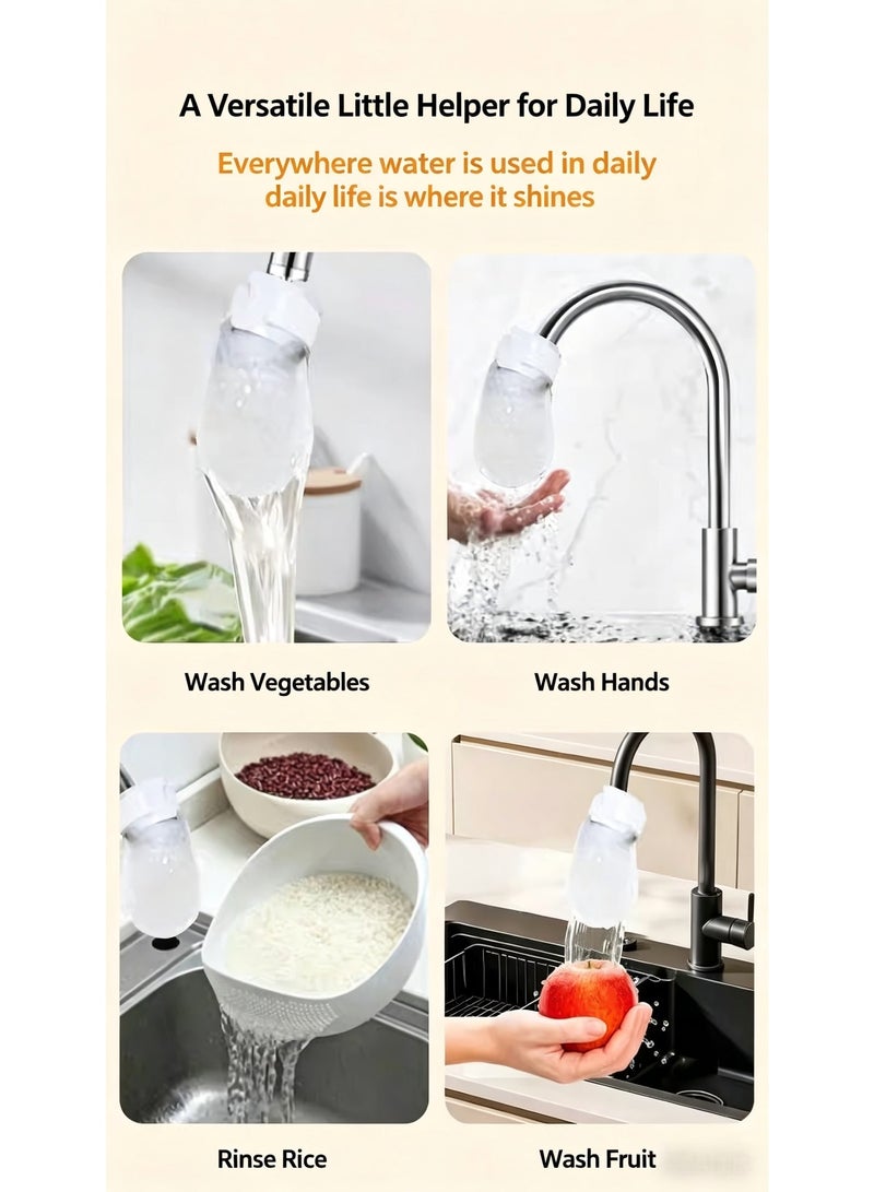 20-Pack Faucet Filter Socks with 2 Cable Ties, Universal Tap Water Filter Bags for Sediment & Rust Removal - Image 3