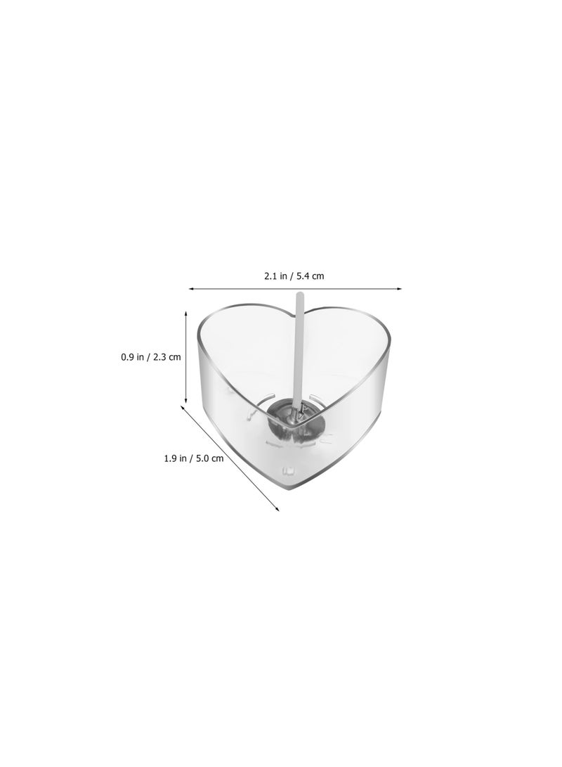 Tealight Candle Cups, 40pcs Plastic Clear Tealight Cups Holders, Candle Wax Tins Jars Cases with 100pcs 40 Mm Candle Wicks Plastic Empty Tealight Tin Container for Candle Diy Tool Home Decorations - Image 4