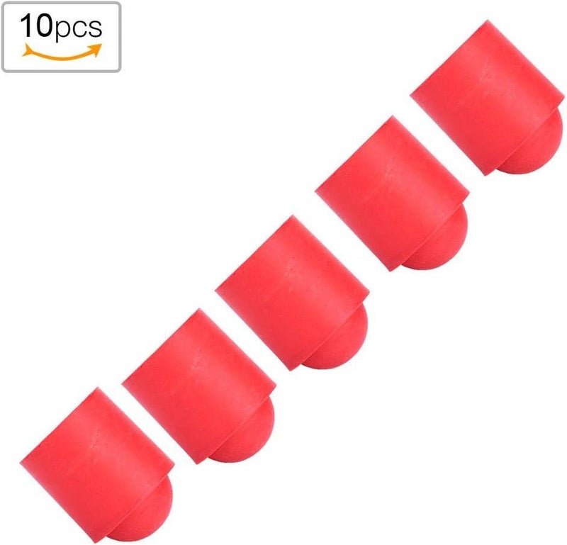 woobles Pool Cue Cap, Pool Cue Tip Rubber Cover Billiards Cues Stick Protection Cap (10pcs) - Image 3