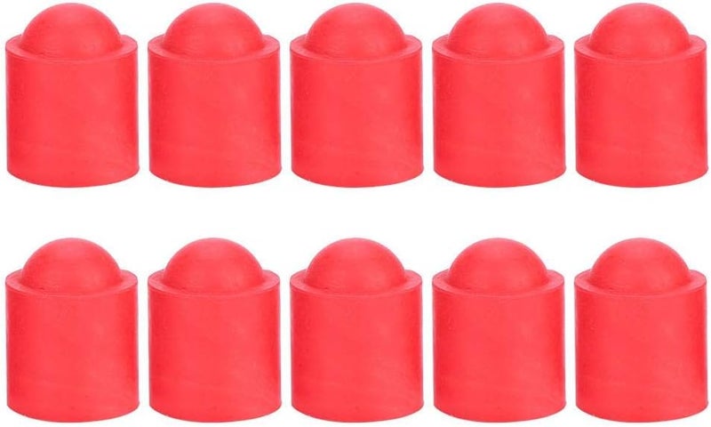 woobles Pool Cue Cap, Pool Cue Tip Rubber Cover Billiards Cues Stick Protection Cap (10pcs) - Image 1