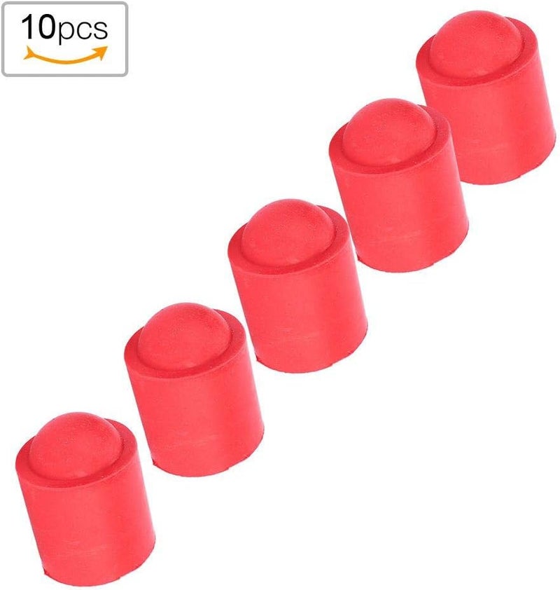 woobles Pool Cue Cap, Pool Cue Tip Rubber Cover Billiards Cues Stick Protection Cap (10pcs) - Image 4