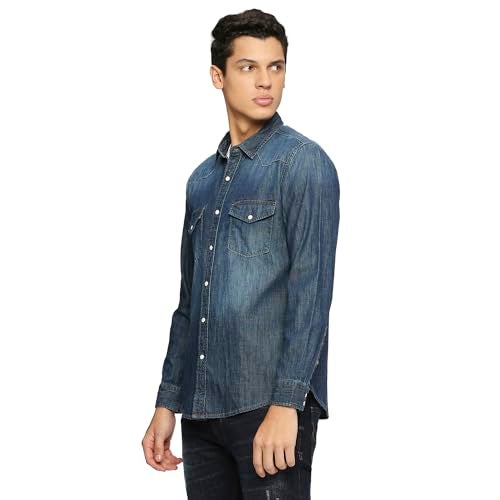 Pepe Jeans Men's Regular Fit Denim Shirts - Image 4