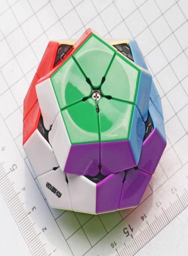 CuberSpeed Diansheng Kilominx M Magnetic 2x2 Kilominx stickerless Speed Cube 12 Sided Cube stickerless Puzzle (Black internals) - Image 3