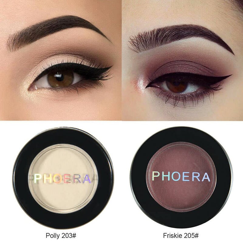 Phoera AQUAPURITY Waterproof Long Lasting Matte Eyeshadow Palette in 12 Pigment Color Face Powder Eye Shadow Cosmetic Cream Makeup Cosmetic (205 Friskie) - Image 3