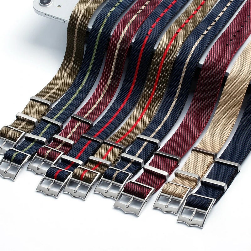 Bluejw Fashionable Braided Nylon Watch Band for Tudors, Adjustable Replacement Strap - Image 5
