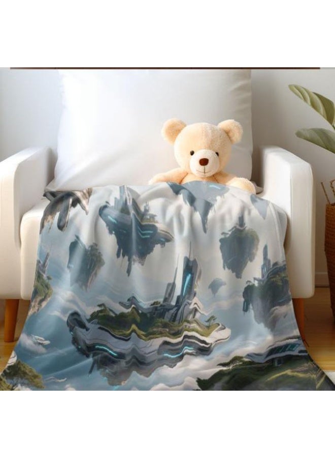 general Baby and children's cartoon flannel thin blanket (warm and comfortable, suitable for sleep, game use) 70cm*100cm - Image 3