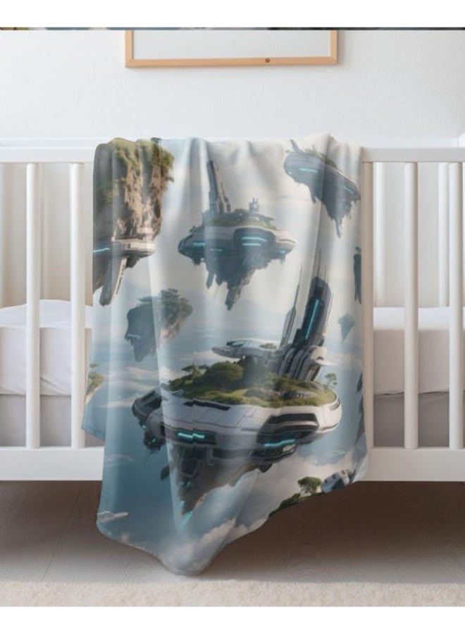 general Baby and children's cartoon flannel thin blanket (warm and comfortable, suitable for sleep, game use) 70cm*100cm - Image 2