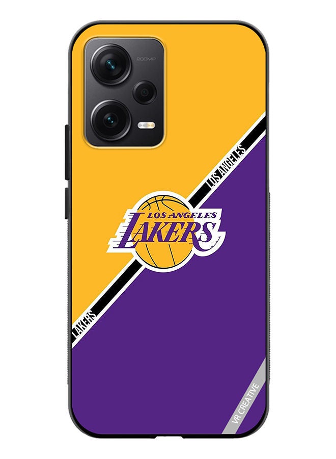 VR CREATIVE Protective Case Cover For Xiaomi Redmi Note 12 Discovery Los Angeles Lakers Design Multicolour - Image 1