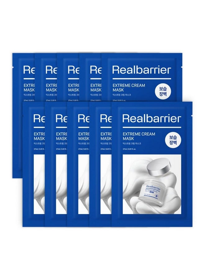 Real Barrier Extreme Cream Face Mask X 10Ea | Skin Barrier Repair | Face Mask Skin Care | Moisturizing Relief Skin Care Solution For Dry Skin | Facial Moisturizer For Sensitive Skin | K-Beauty