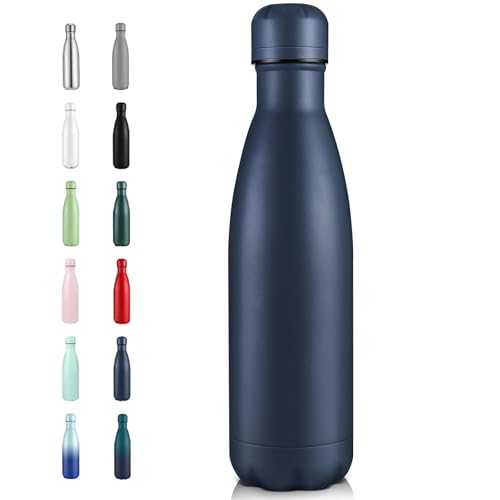 Volhoply 17oz Insulated Stainless Steel Water Bottle Double Wall Vacuum Flask Keeps Cold 24h Hot 12h Available in Packs of 1 4 or 8Nvay1 Pack - Image 1