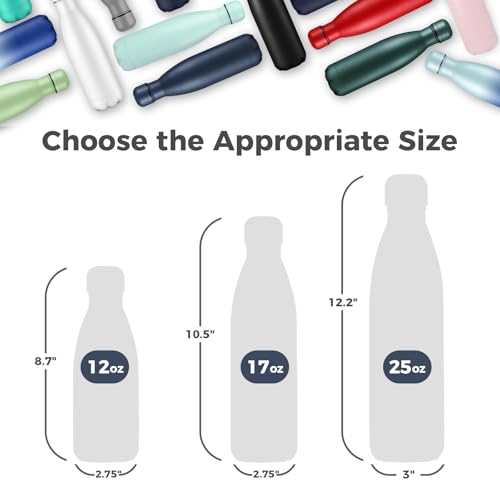Volhoply 17oz Insulated Stainless Steel Water Bottle Double Wall Vacuum Flask Keeps Cold 24h Hot 12h Available in Packs of 1 4 or 8Nvay1 Pack - Image 3