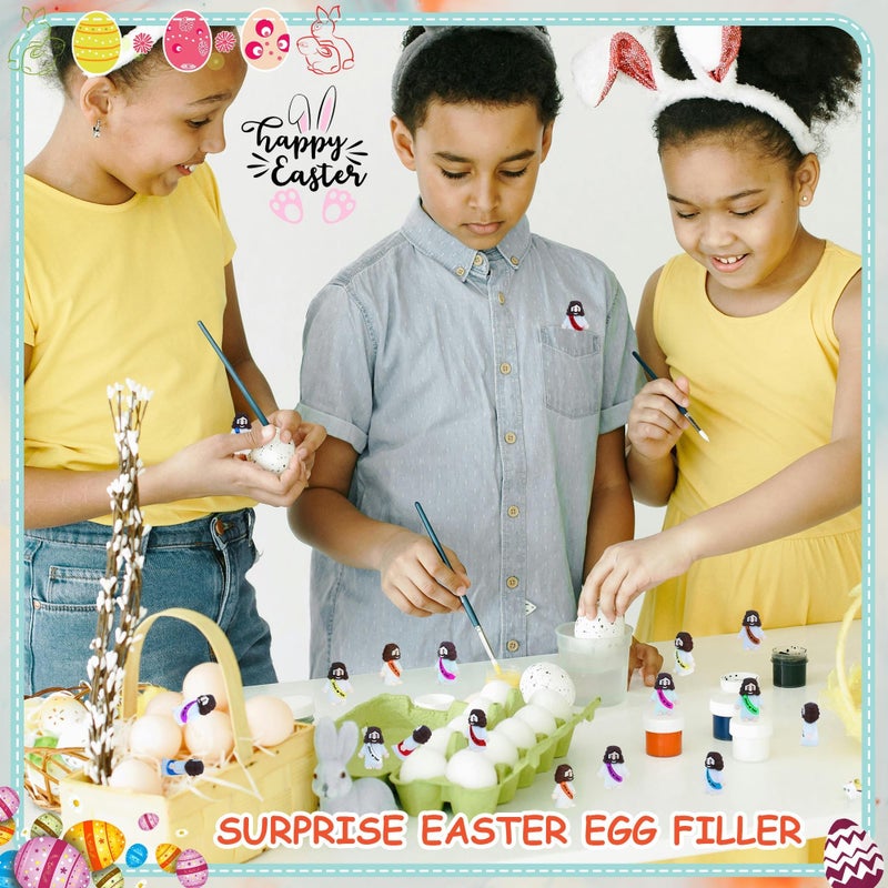 ILHSTY 400 Pcs Little Jesus Figuresâ€“ Mix 10 Colors Rubber Mini Jesus Figurines in Bulk Christian Doll Tiny Baby Jesus Loves You Figures for Hide and Seek Easter Egg Fillers Egg Hunt Religious Party Favors - Image 3