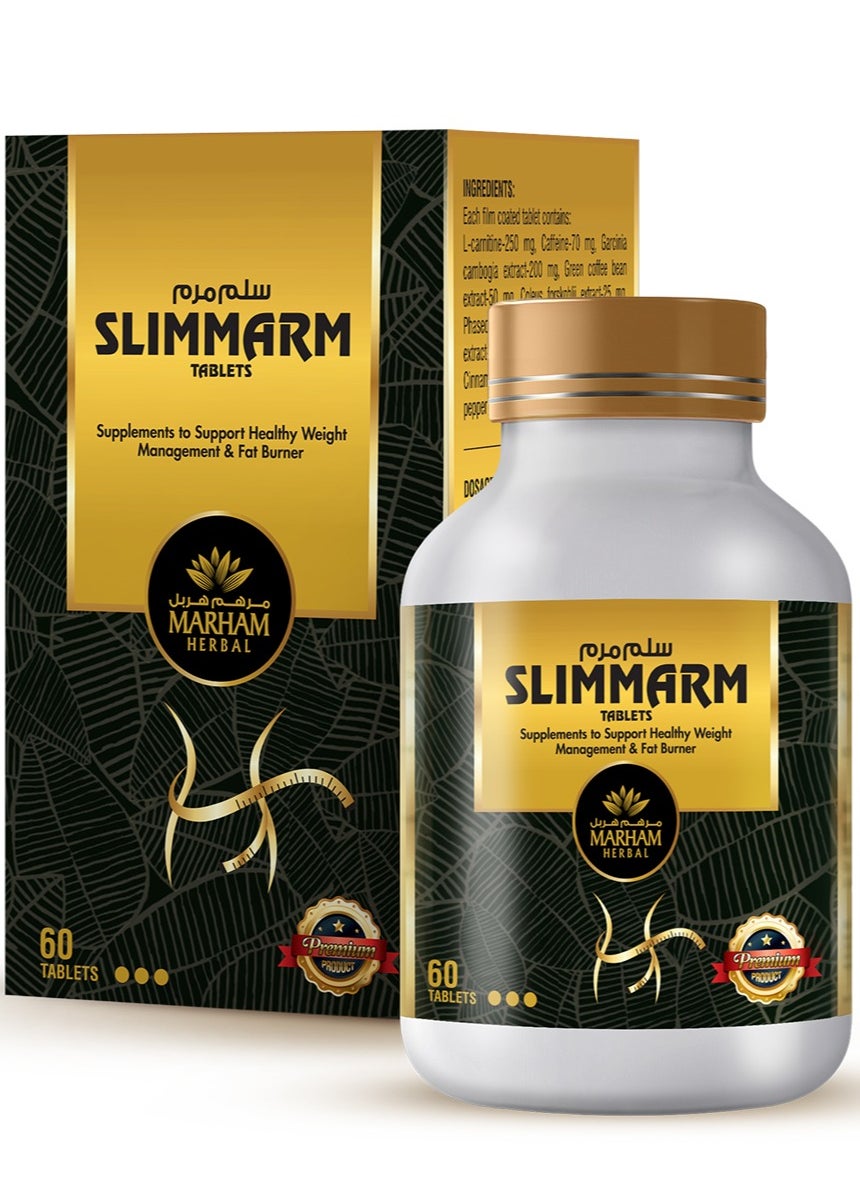 Slimmarm: Your Ultimate Solution to Support Healthy Weight Management & Fat Burner (60 Tablets) 