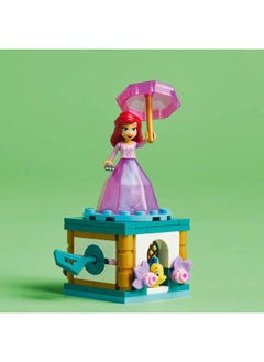 LEGO ǀ Disney Twirling Ariel Building Toy for 5 Plus Year Old Girls, incl. Flounder Figure, Buildable Box with a Spinning Princess Minidoll for Independent Play 43259 (93 pieces)  - Image 5