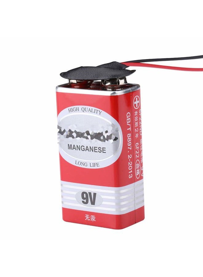 SOSUO 10 Pack 9V Battery Clip Connector, T Type Faux Leather Long Cable Housing Connection - Image 5
