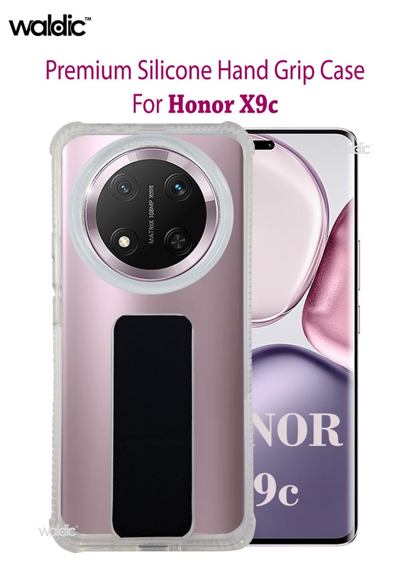 Waldic Honor X9c Premium Case | Designed for Honor X9c | Slim TPU Airbag Bumper Shock Absorption Rubber Soft Silicone Case Cover Fit for Honor X9c | Black  - Image 1