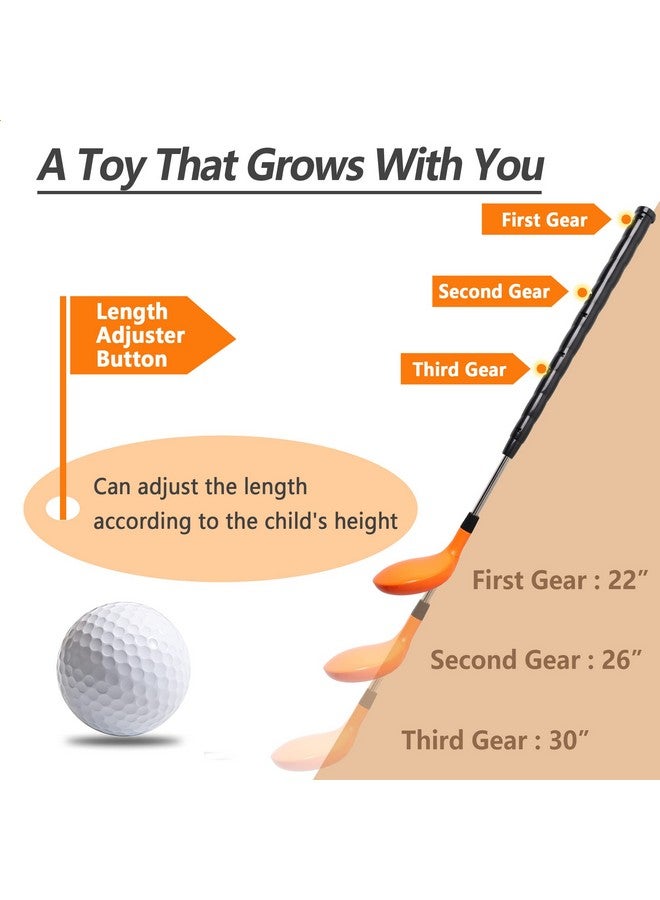 iPlay, iLearn Kids Golf Toys Set W/Left & Right Club Head, Boys Outdoor Sport Toy Age 3-5, Toddler Indoor Golf Ball Game, Child Exercise Active, Yard Play Birthday Gift 4 6 7 8 Year Olds Toddler Girl - Image 4