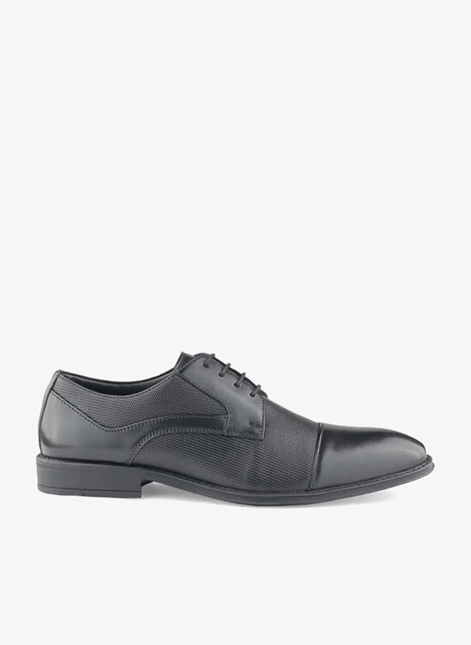 LBL by Shoexpress Men Lace-Up Leather Derby Shoes