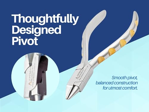 ARTMAN INSTRUMENTS Bird Beak Pliers Small Tip Loop Forming Pliers, Stainless Steel Orthodontic Bending & Shaping Tool, Precision Loop & Wire Forming Pliers, Golden Dot Series - Image 4