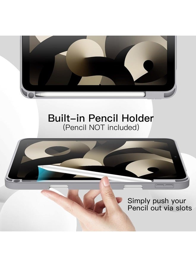 Silver Trifold Smart Cover for iPad Air 13 Inch (M2) 2024 – Auto Wake, Pencil Holder, and Soft TPU Back - Image 5