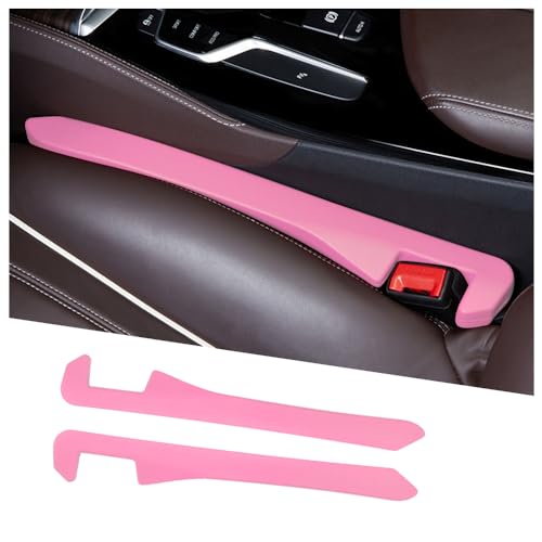 KIFIDAN 2PCS Car Seat Gap FillerFlexible Seat Gap Organizer Between Seats for Tightly Filling Seat GapsUniversal Car Side Seat Gap Filler Interior Car Accessories for Women Men Pink - Image 1