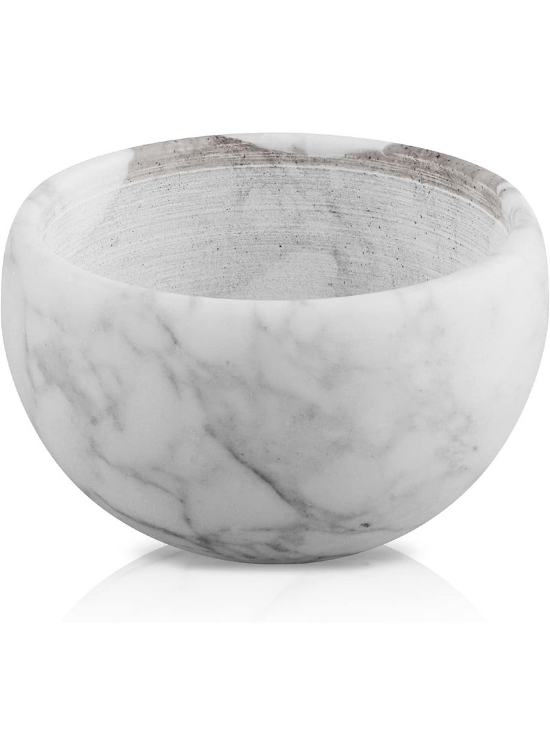 Linkidea Linkidea Marble Shaving Bowl Modern Marble Shaving Cream Cup Large Capacity 4 x 2 10cm x 65cm Shave Soap Bowl 