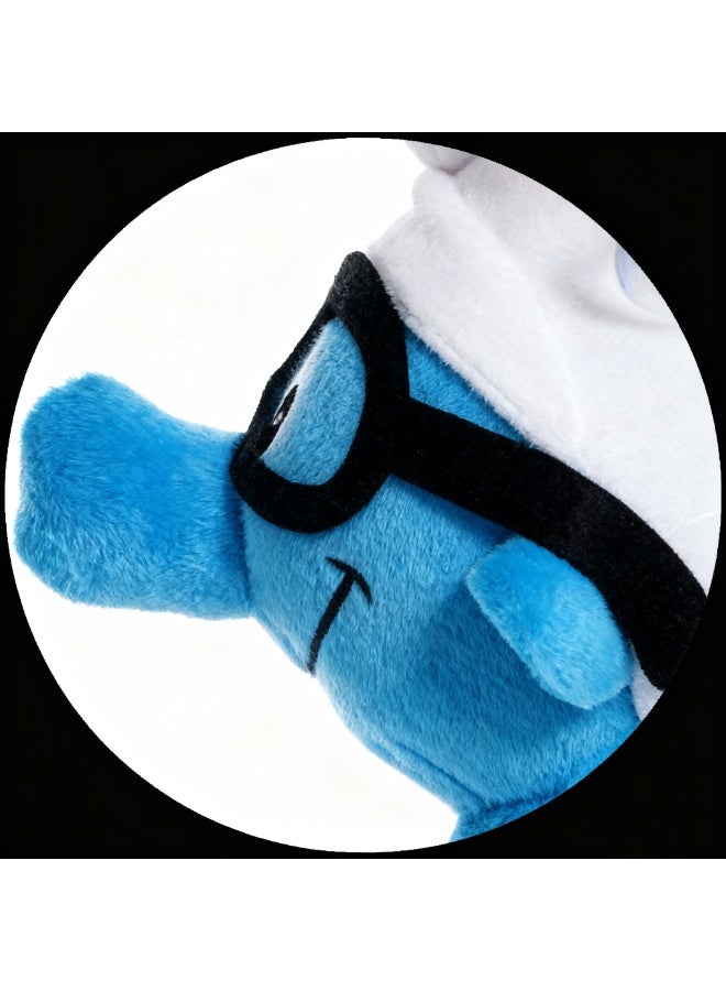 HALAMODO Wearing Glasses Q - version Plush Doll - A Delightful Item for Birthday Giving and Decorating Bedroom, Living Room, Desk Areas, Plus an Office Relaxation Toy 23 cm - Image 2