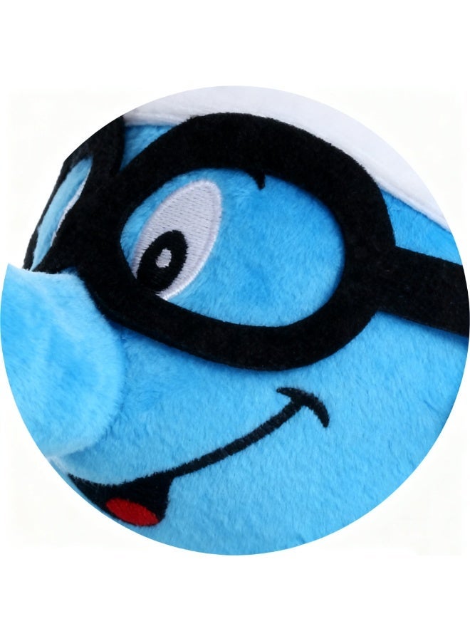 HALAMODO Wearing Glasses Q - version Plush Doll - A Delightful Item for Birthday Giving and Decorating Bedroom, Living Room, Desk Areas, Plus an Office Relaxation Toy 23 cm - Image 1