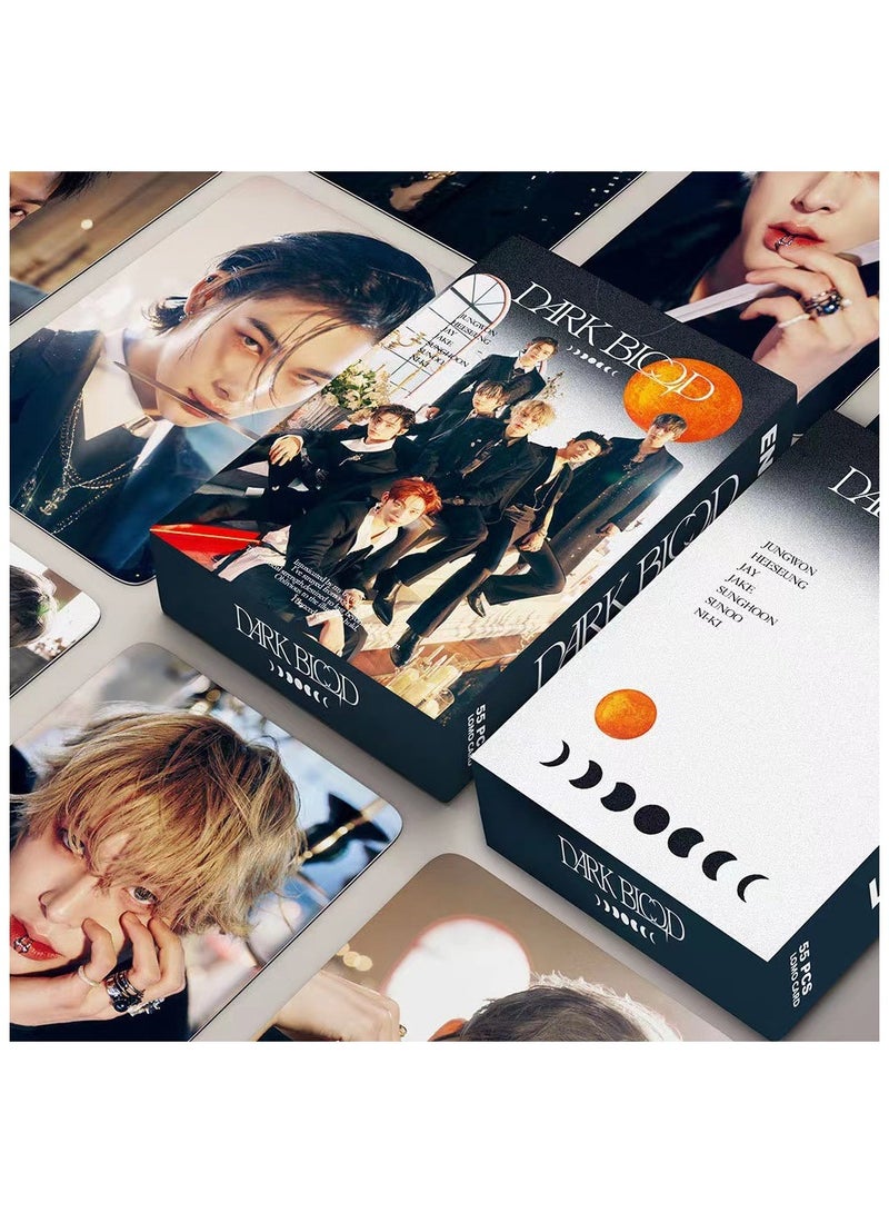 NIBEMINENT 55 Pcs Kpop Enhypen EN DARK Lomo Cards Card For Fans Collection Gifts - Image 2