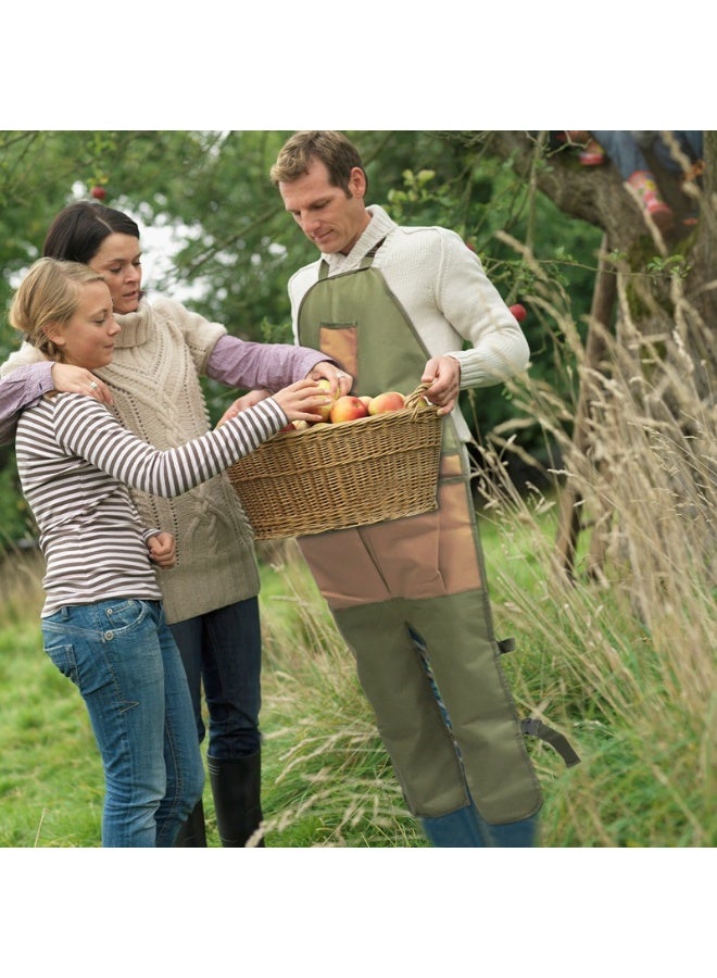 general Garden apron,Apron Man,Harvest Apron with Pockets,Waterproof,Adjustable,Reinforced Knees for Mow Grass and Lawn Mowing - Image 4