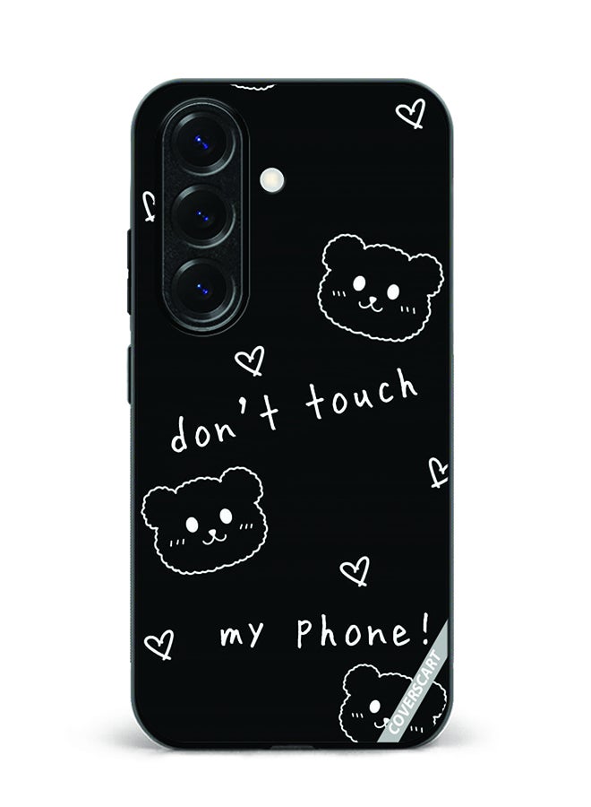 COVERSCART Protective Case Cover For Samsung Galaxy S23 FE Dont Touch My Phone Design Black