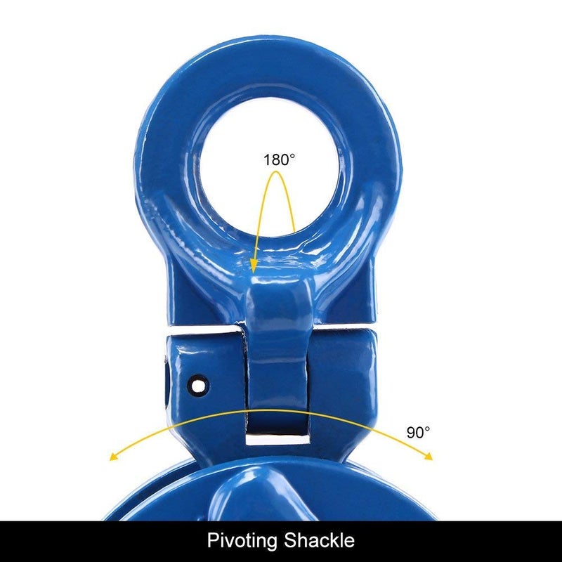 AMORITE Vertical Plate Clamp, 2200lbs Plate Lifting Clamps,1T，Jaw Opening up to 0.6 inch, for steel plate Lifting and Transporting - Image 3