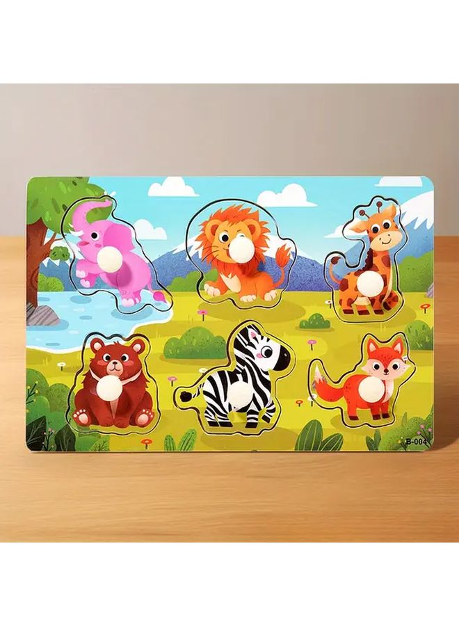 الألعاب التعليمية ثلاثية الأبعاد للكائنات المائية مصنوعة من الخشب لتنمية المهارات الحركية لدى الأطفال - Image 5