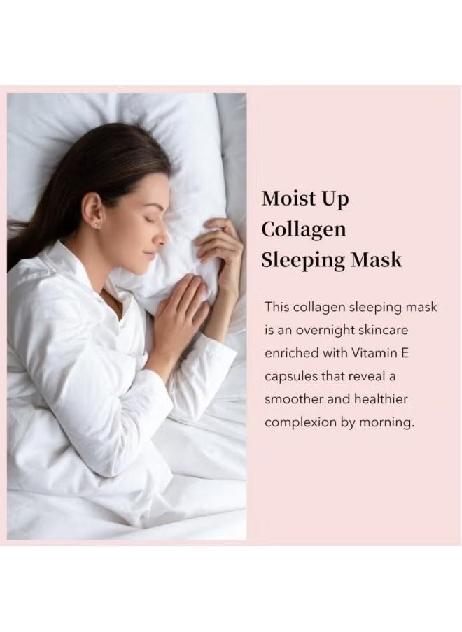 elishacoy - Elishacoy Moist Up Collagen Sleeping Mask - Overnight Sleeping Face Mask - Face Gel Cream Moisturizer with Vitamin E and Niacinamide – Moisturizing, Anti-Aging, Radiance Care - 1.69 fl.oz - Image 1