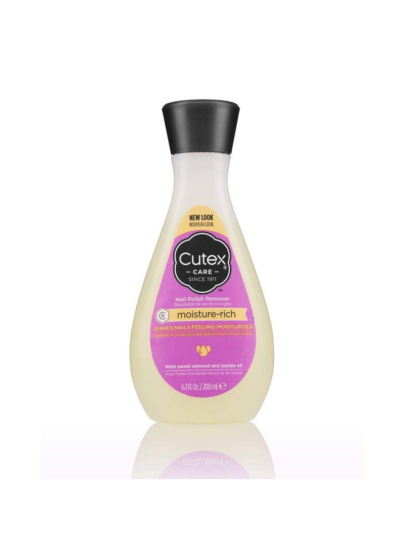 Cutex Cutex Nail Polish Remover, Moisture-Rich, 6.7 fl. oz, Sweet Almond Scent 