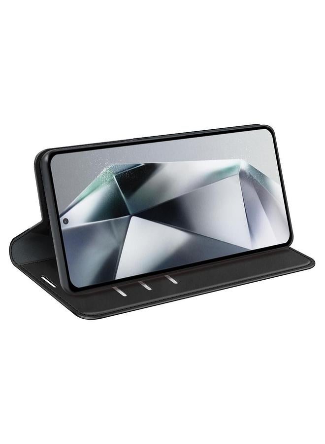 S-TOP Case For Samsung Galaxy S25 Ultra 5G Retro-skin Magnetic Suction Leather Phone Case - Image 5