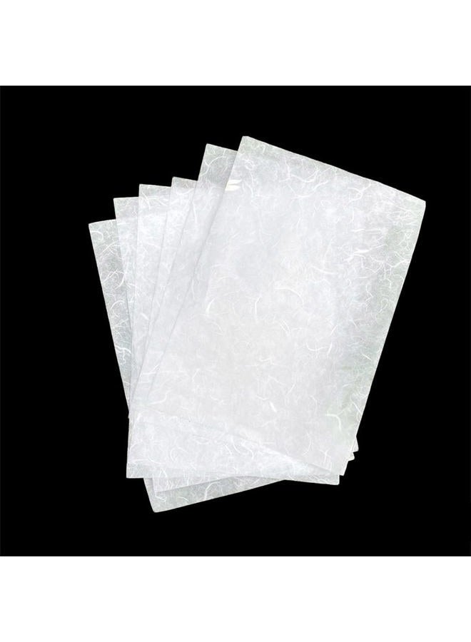 RATREE 888 50 Sheets A4 Natural Fiber Mulberry Tree Mulberry Paper Sheets Art Tissue Washi Paper Design Craft Art Origami Suppliers Card Making DIY Crafts Printed Easily! (Cream White) - Image 5