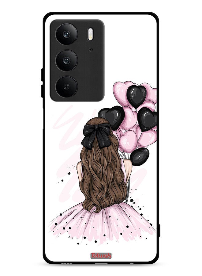 Tolwak Realme C75 4G Protective Case Cover Holding Balloons Girl Art - Image 1