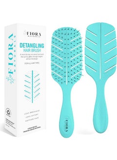 Fiora Naturals Detangler Brush by Fiora Naturals - 100% Bio-Friendly Detangling brush w/Ultra-Soft Bristles - Glide Through Tangles with Ease - For Curly, Fine, Black Natural, Women, Men, Kids - Dry and Wet Hair  - Image 1